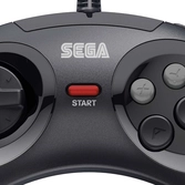 Manette SEGA Mega Drive Mini 6-boutons USB - Noire
