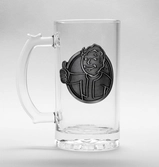 Fallout - beer glass 500ml metal badge - vault boy