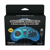 Manette SEGA Mega Drive Mini 6-boutons USB - Bleue