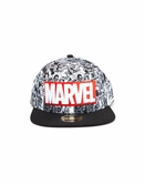 Marvel - snapback casquette - classic logo rouge & blanc