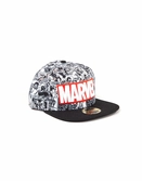 Marvel - snapback casquette - classic logo rouge & blanc