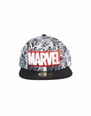 Marvel - snapback casquette - classic logo rouge & blanc