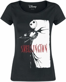 Nightmare before christmas - tshirt - skellington scarface - girl (xl)