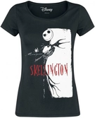 Nightmare before christmas - tshirt - skellington scarface - girl (xl)