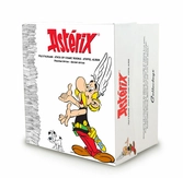 Plastoy - astérix à côté d'une pile d'albums 2e edition
