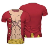 One piece - t-shirt cosplay - luffy new world (s)