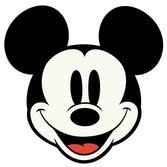 Disney - mickey mouse face shaped towel