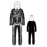 Fortnite - black skeleton onesie 12y