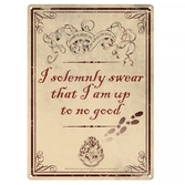 Harry potter - i solemnly swear that i'm up to no good small tin sign