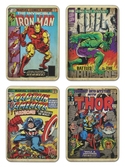 Marvel - set of 4 retro comic design coasters