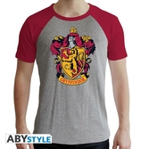 Harry potter -  gryffindor grey & red man t-shirt xl