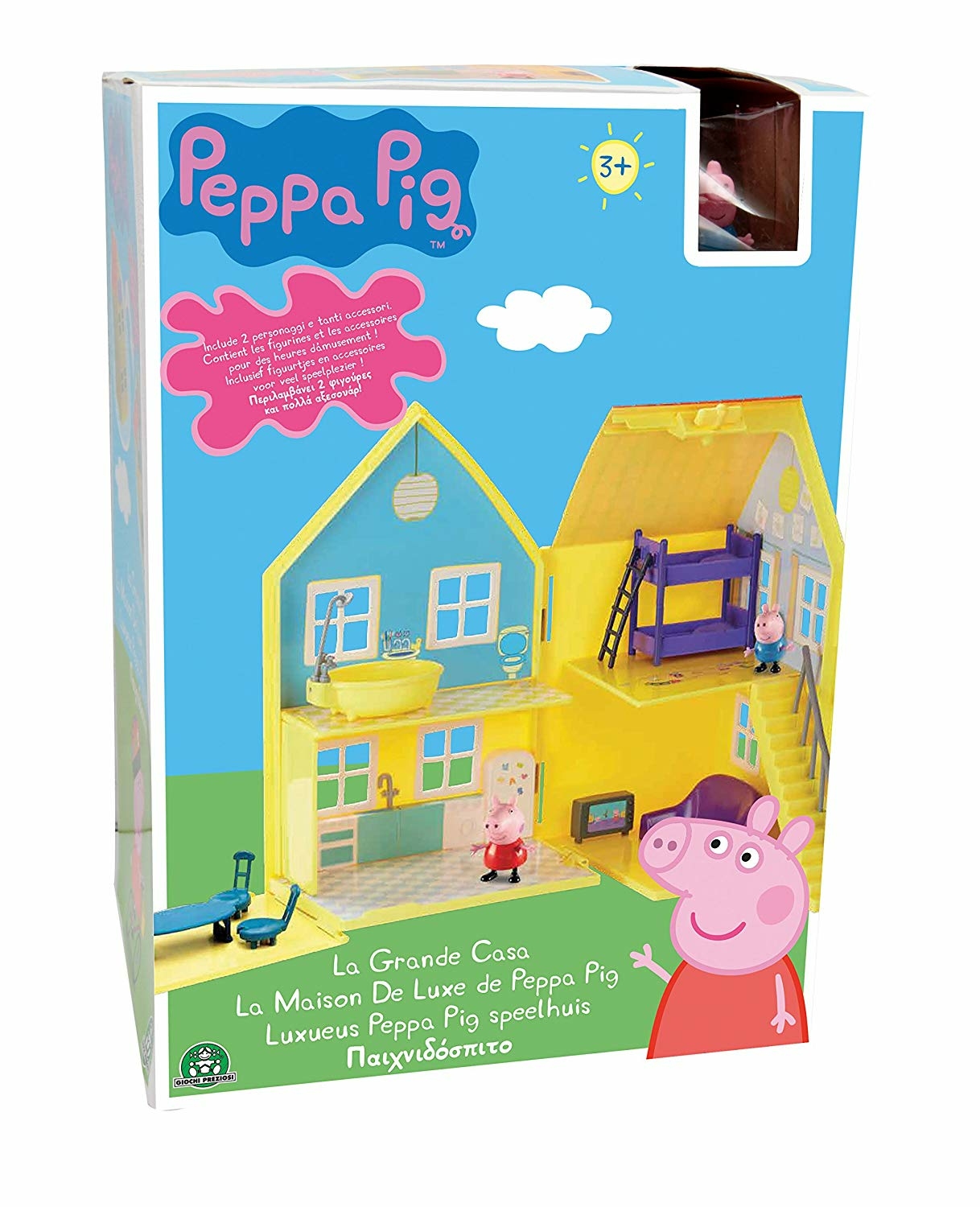 Soldes Giochi Preziosi Maison de luxe Peppa Pig avec 2 personnages