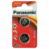 Panasonic - piles lithium coin - cr2032 x 2