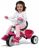 Smoby tricycle baby balade 2 rose