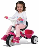 Smoby tricycle baby balade 2 rose