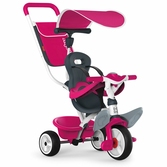 Smoby tricycle baby balade 2 rose