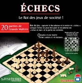 Série noire Echecs Plateau et pions en bois - Dujardin
