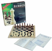 Série noire Echecs Plateau et pions en bois - Dujardin