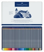 Faber-castell boîte de 36 crayons de couleur goldfaber aquarelle