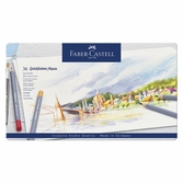 Faber-castell boîte de 36 crayons de couleur goldfaber aquarelle