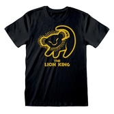 Lion king - t-shirt - classic - silhouette (xxl)