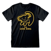 Lion king - t-shirt - classic - silhouette (l)