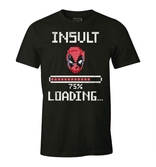 Marvel - deadpool insult loading black t-shirt xl