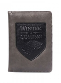 Game of thrones - passport holder - stark 'winter is coming'