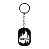 Harry potter - hogwarts silhouette metal keychain