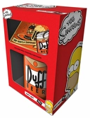 The simpsons  - gift set - mug, sous-verre & porte-clés - duff