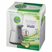 Dettol healthy touch no touch box silver gadget + aloe vera recharge gratuite carton