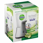 Dettol healthy touch no touch box silver gadget + aloe vera recharge gratuite carton