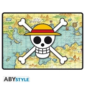One piece - tapis de souris gaming 35x25 - skull with map