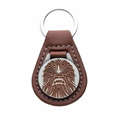 Porte-clés Cuir et métal médaille Chewbacca - Star Wars