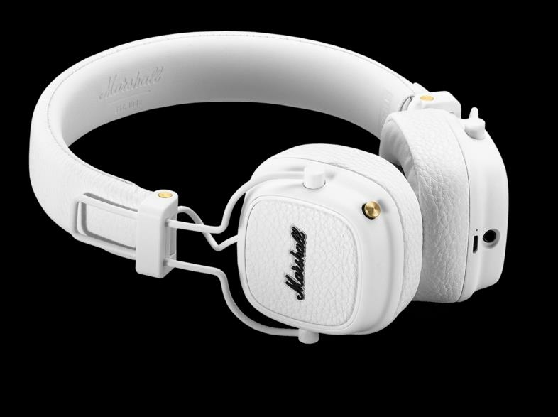Marshall Major III Bluetooth headphones white