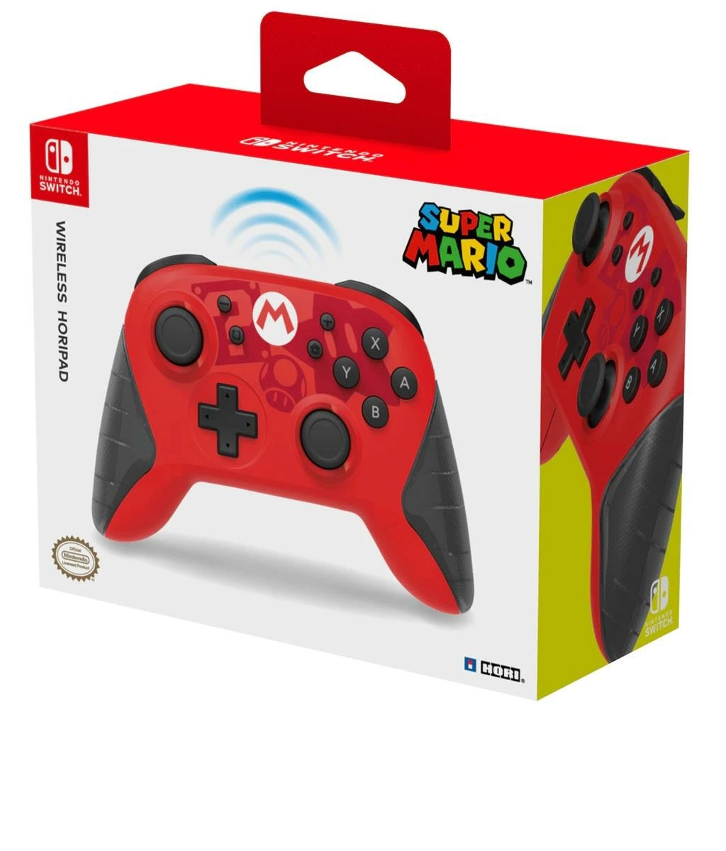 Hori nintendo switch horipad wireless controller super mario edition v2