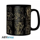 Saint seiya - mug - 460 ml - armures d'or - boîte x2
