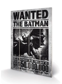 Dc comics - impression sur bois 20x29.5 - batman arkham origins wanted