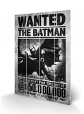 Dc comics - impression sur bois 20x29.5 - batman arkham origins wanted