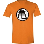 Dragon ball z - goku kanji men orange t-shirt - xl