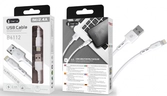 Câble data pour iphone 6/7/8/x/xs - 2,4a - 1m - b6112 - blanc