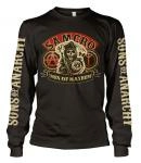 Sons of anarchy - t-shirt long sleeve samcro men of mayhem (m)