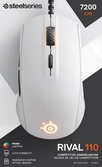 steelseries rival 110 wired gaming mouse white