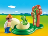 Playmobil - 9121 1.2.3 - Exploratrice et bébé Dinosaure
