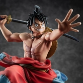 One piece - statue pvc megahouse p.o.p - warriors alliance luffy taro