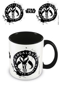 Star wars : the mandalorian sigil black coloured inner mug 315ml