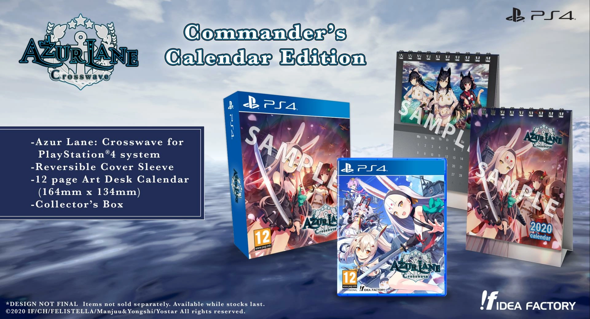 Azur lane crosswave commander's calendar edition PS4 Référence Gaming