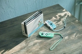 Console Switch + joy-con light green & light blue + Animal Crossing