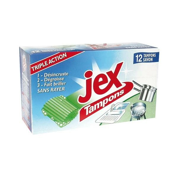 Jex tampons récurants savon 12p.