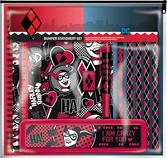 Harley quinn - i'm crazy for you - set papeterie avec trousse